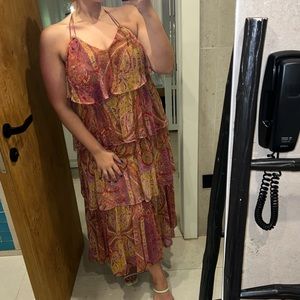 Zara Paisley Tiered Dress